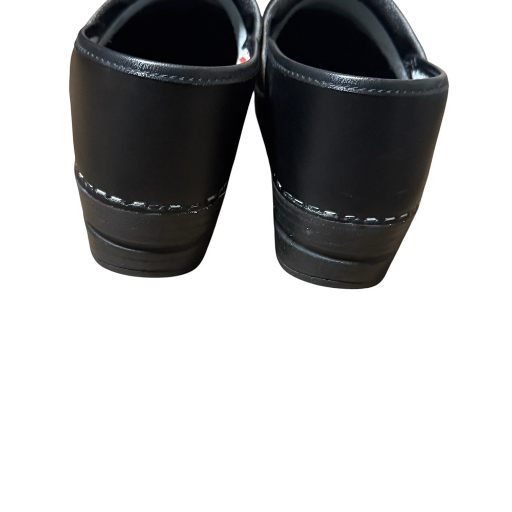 Sanita Black Leather Clogs Size 42 Slip Resistant Professional Unisex - Picture 9 of 10